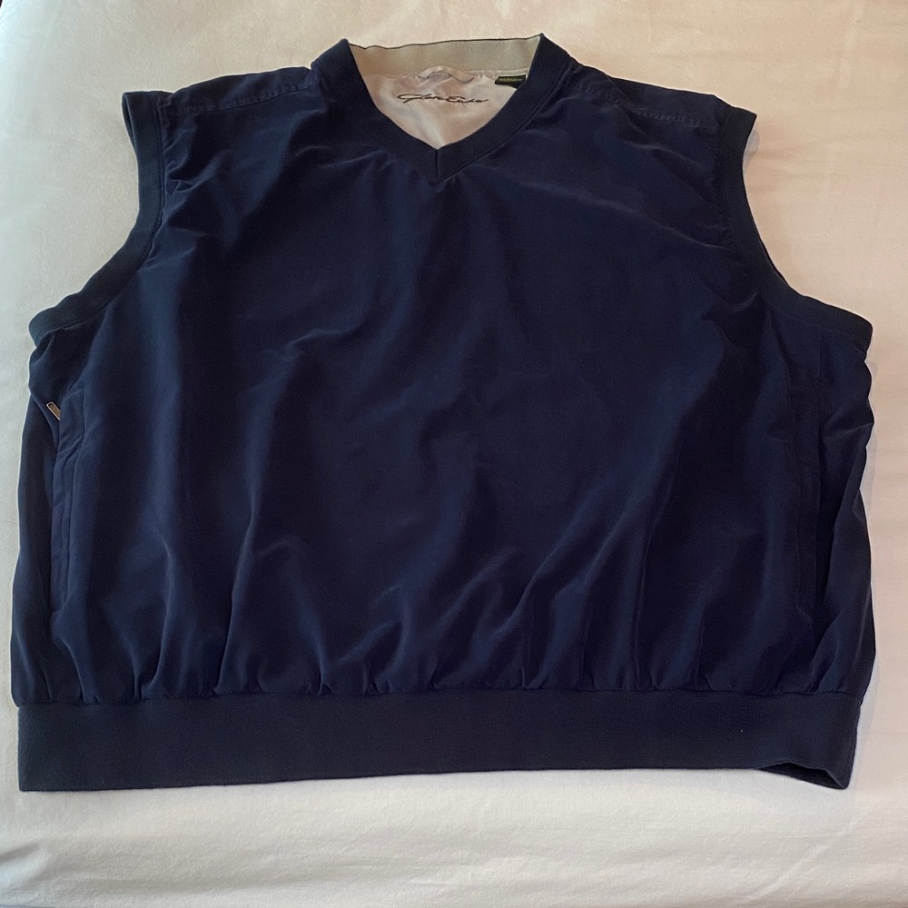 Glen Echo pullover vest windbreaker navy blue golf